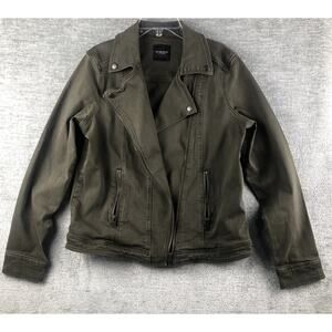 Liverpool Bradford Moto Jacket Olive Night Women Medium